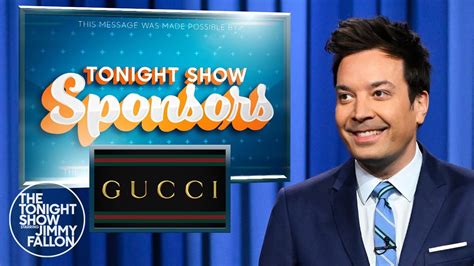 Tonight Show Sponsors: Trader Joe's, Gucci 